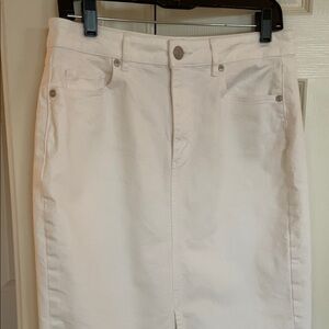 Loft perfect skirt white demin for summer!